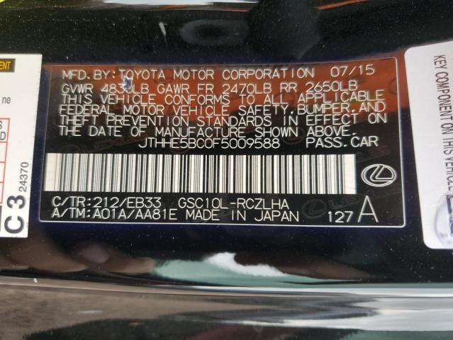 JTHHE5BC0F5009588 Lexus RC 350