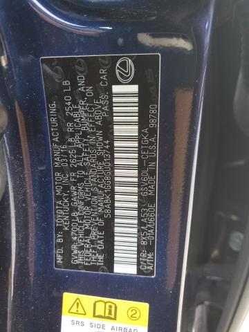 58ABK1GG8GU013744 Lexus ES 350