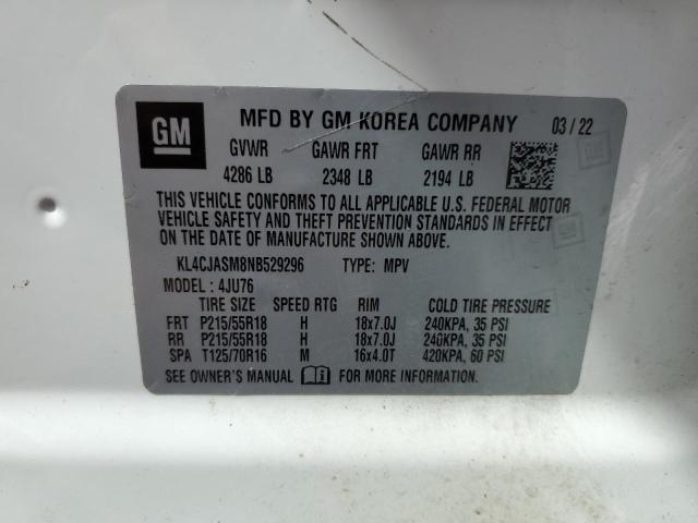 KL4CJASM8NB529296 Buick Encore Preferred