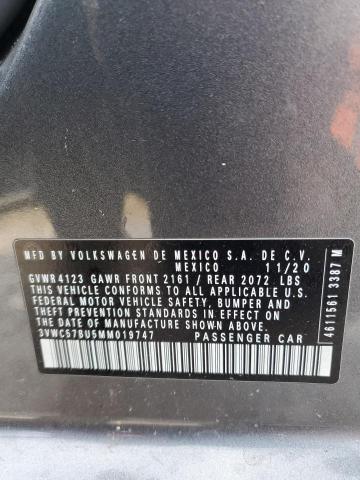 3VWC57BU5MM019747 Volkswagen JETTA S