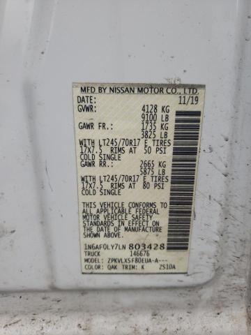 1N6AF0LY7LN803428 Nissan Nv 2500 Sv