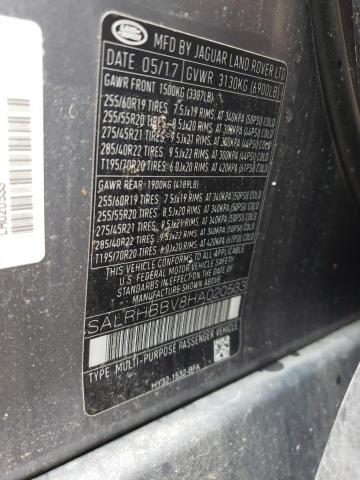 SALRHBBV8HA020533 Land Rover Discovery Hse Luxury