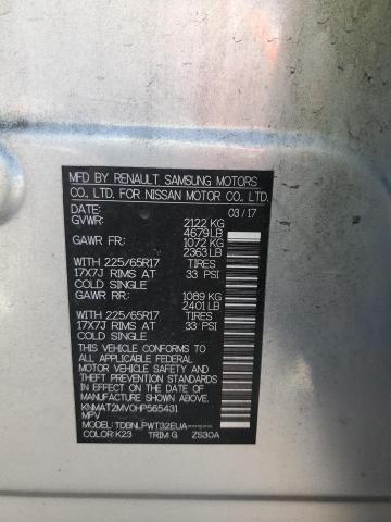 KNMAT2MV0HP565431 Nissan ROGUE S