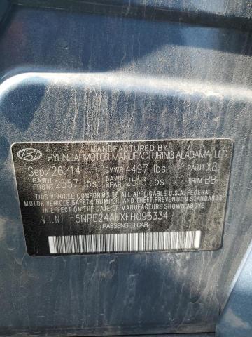 5NPE24AFXFH095334 Hyundai SONATA SE