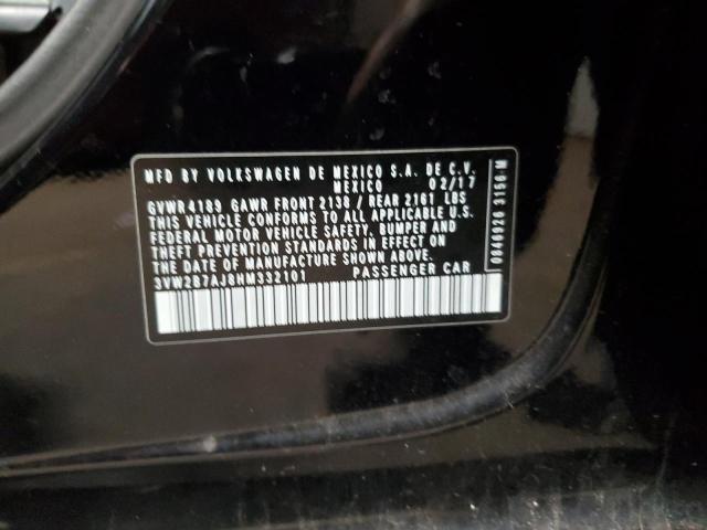 3VW2B7AJ8HM332101 Volkswagen JETTA S