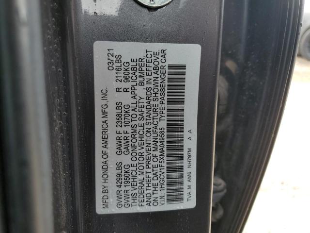 1HGCV1F5XMA049585 Honda ACCORD EXL