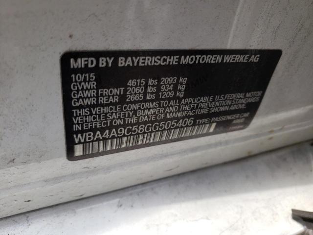 WBA4A9C58GG505406 BMW 428 I Gran Coupe Sulev
