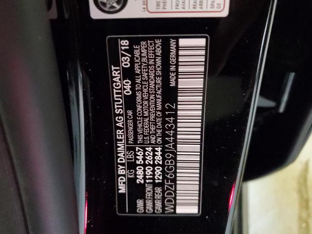 WDDZF6GB9JA443412 Mercedes-Benz E 400 4matic