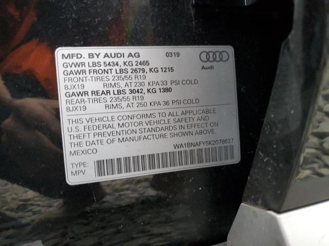 WA1BNAFY5K2078627 Audi Q5 Premium Plus