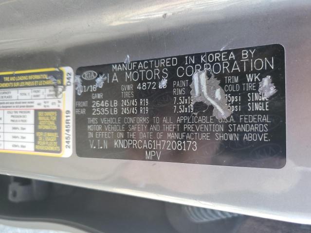 KNDPRCA61H7208173 KIA Sportage Sx