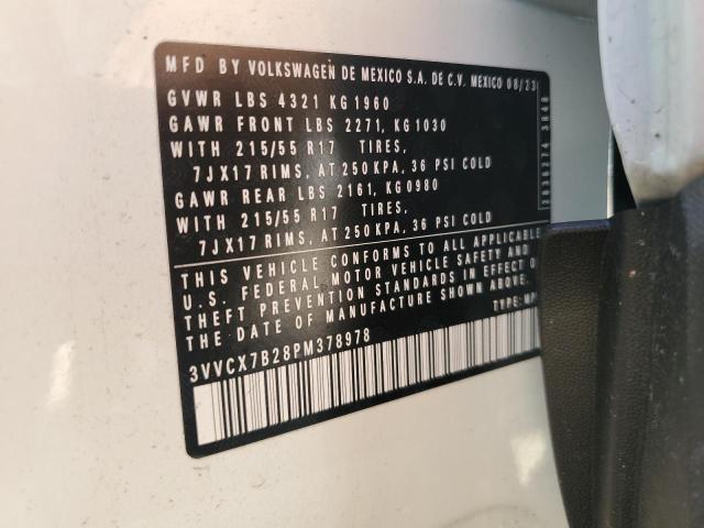 3VVCX7B28PM378978 Volkswagen TAOS S