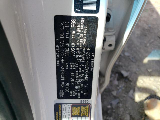 3KPFK4A70HE033218 KIA FORTE LX