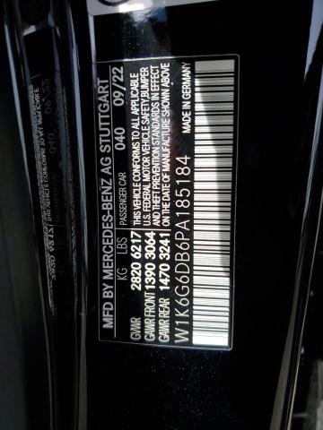 W1K6G6DB6PA185184 Mercedes-Benz S 500 4matic