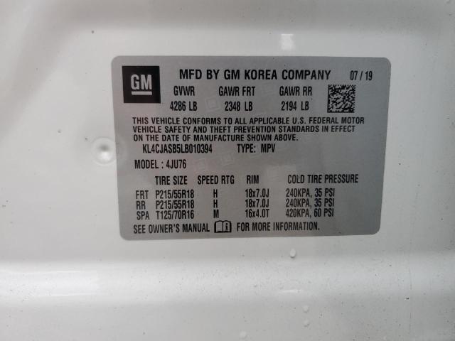 KL4CJASB5LB010394 Buick Encore Preferred