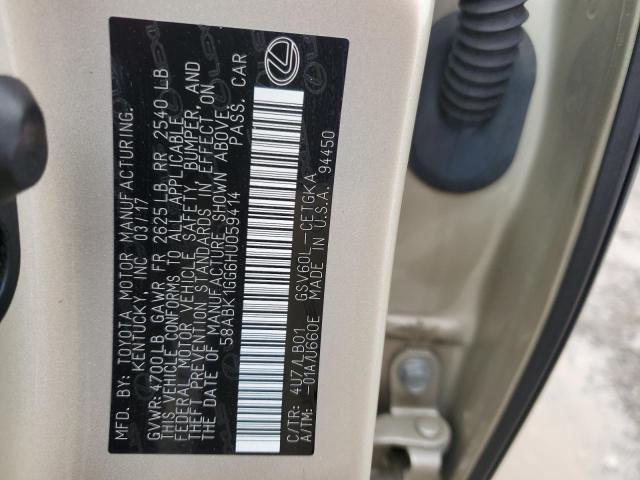 58ABK1GG6HU059414 Lexus ES 350