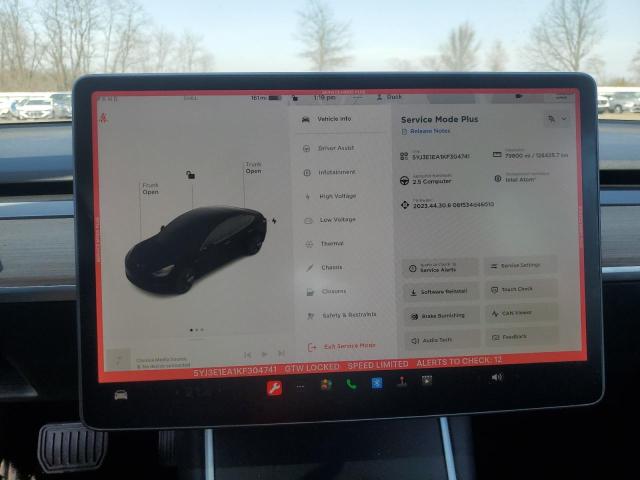 5YJ3E1EA1KF304741 Tesla MODEL 3