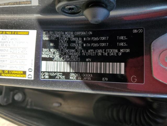 JTEEU5JR5M5228312 Toyota 4RUNNER SR5