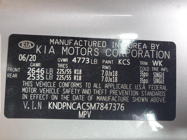KNDPNCAC5M7847376 KIA Sportage Ex