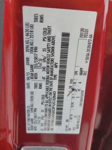 1FMCU0GX3FUC32643 Ford ESCAPE SE