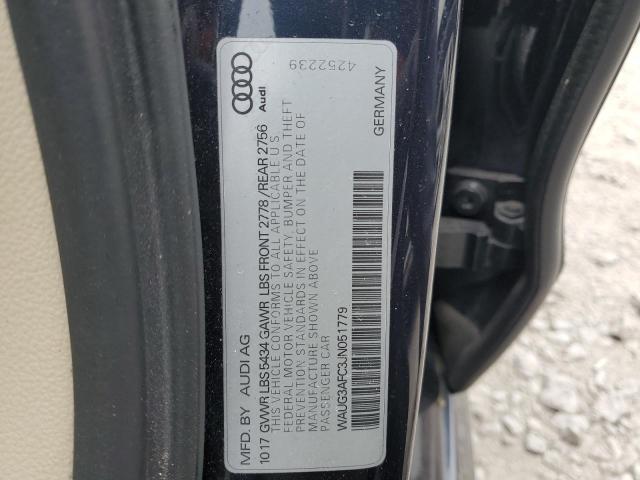 WAUG3AFC3JN051779 Audi A6 Premium Plus