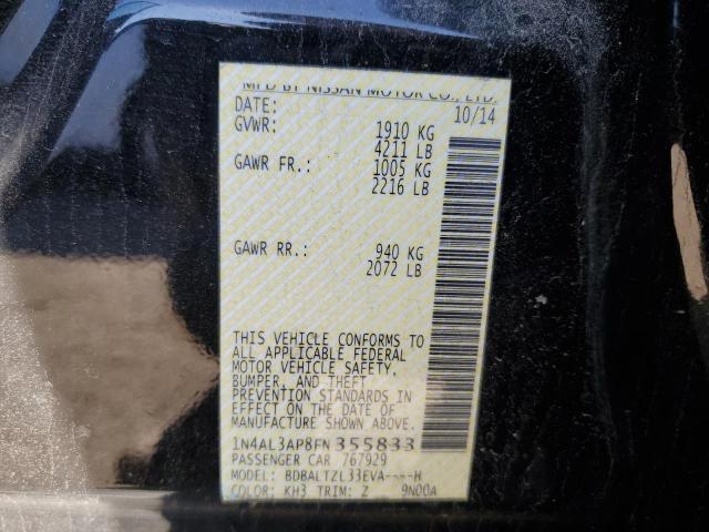 1N4AL3AP8FN355833 Nissan ALTIMA 2.5