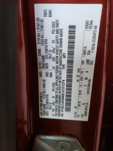 1FMCU0G98EUC01274 Ford ESCAPE SE