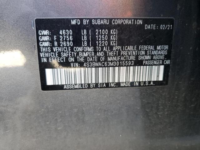 4S3BWAC63M3015593 Subaru Legacy Premium