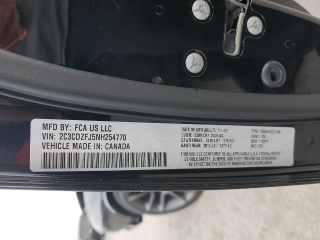 2C3CDZFJ5NH254770 Dodge Challenger R/t Scat Pack