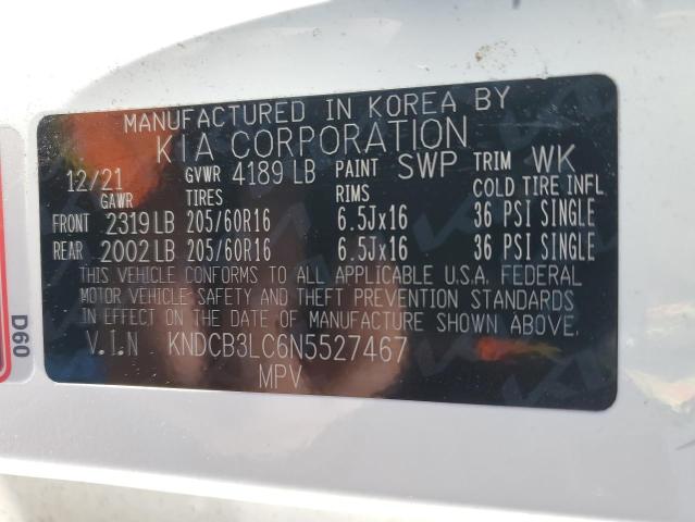 KNDCB3LC6N5527467 KIA NIRO LX