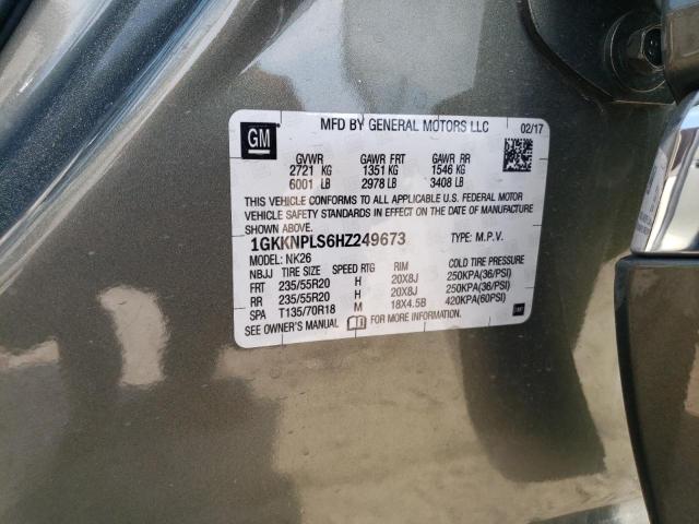 1GKKNPLS6HZ249673 GMC Acadia Denali
