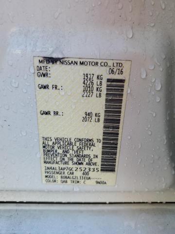 1N4AL3AP7GC252335 Nissan ALTIMA 2.5