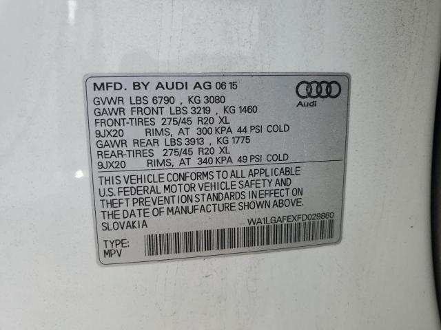 WA1LGAFEXFD029860 Audi Q7 Premium Plus