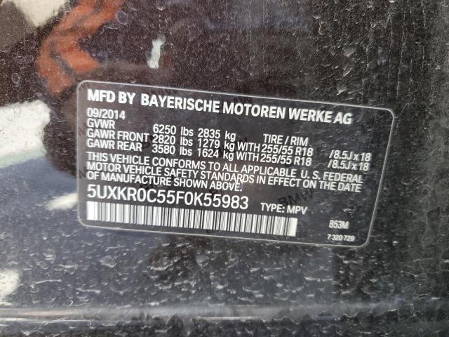 5UXKR0C55F0K55983 BMW X5 Xdrive35i
