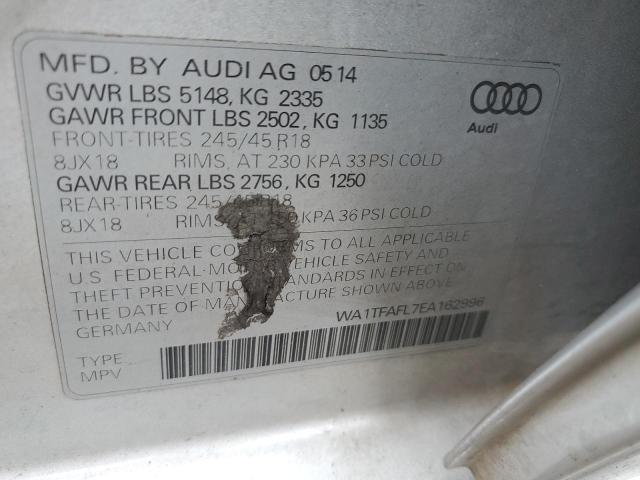 WA1TFAFL7EA162996 Audi A4 Allroad Premium