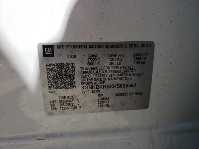3GNKBKRSXKS695562 Chevrolet Blazer Premier