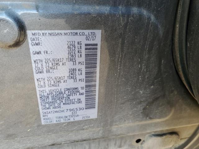5N1AT2MV2HC796530 Nissan ROGUE SV