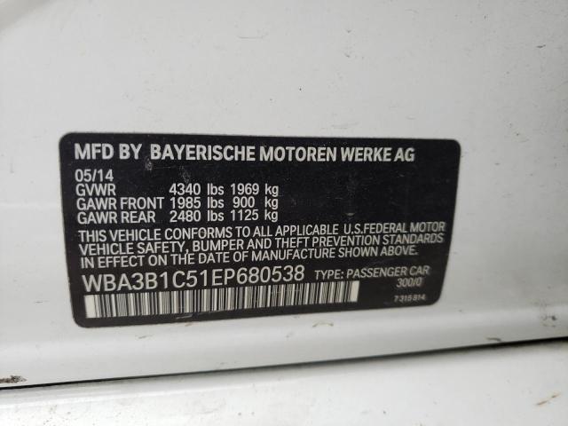 WBA3B1C51EP680538 BMW 320 I