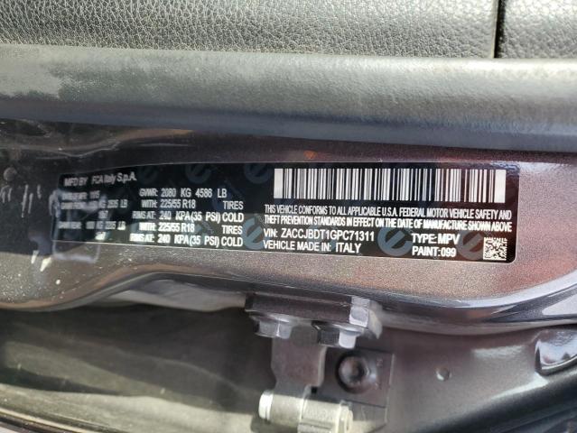 ZACCJBDT1GPC71311 Jeep Renegade Limited
