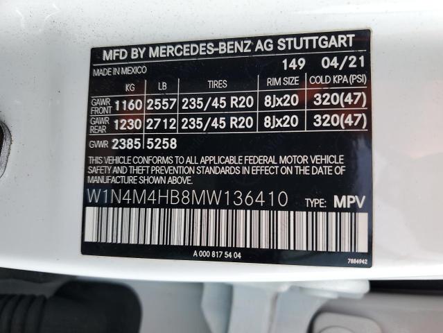W1N4M4HB8MW136410 Mercedes-Benz Glb 250 4matic