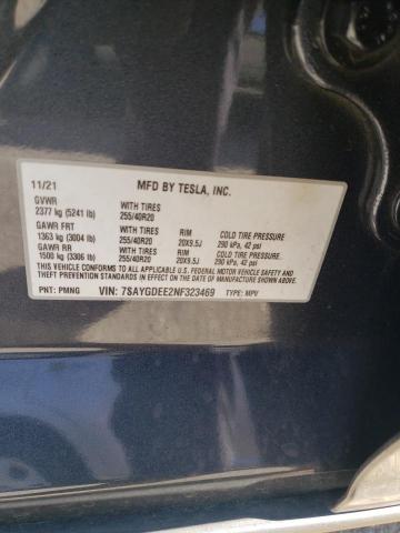 7SAYGDEE2NF323469 Tesla Model Y