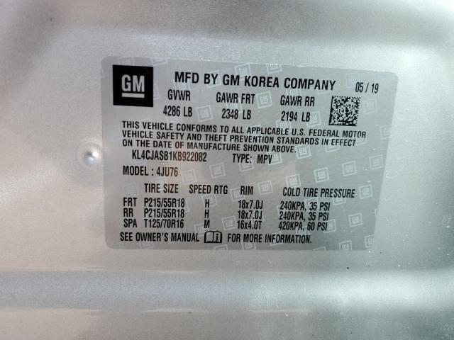 KL4CJASB1KB922082 Buick Encore Preferred