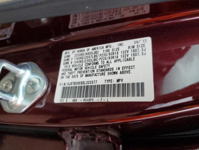 5J8TB3H59EL000577 Acura Rdx Technology
