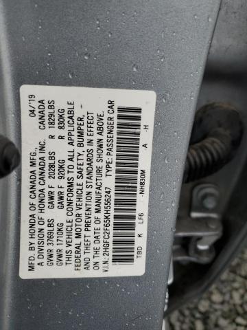 2HGFC2F65KH556247 Honda Civic Lx