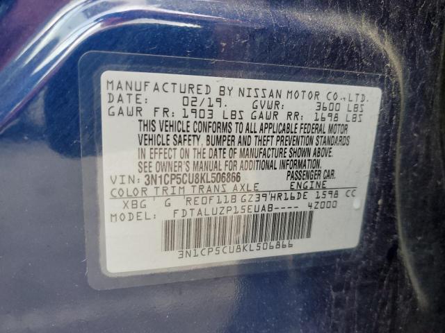 3N1CP5CU8KL506866 Nissan KICKS S