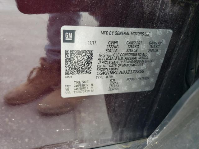 1GKKNKLA8JZ172255 GMC ACADIA SLE