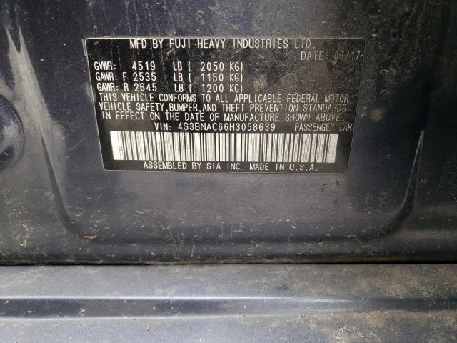 4S3BNAC66H3058639 Subaru Legacy 2.5i Premium