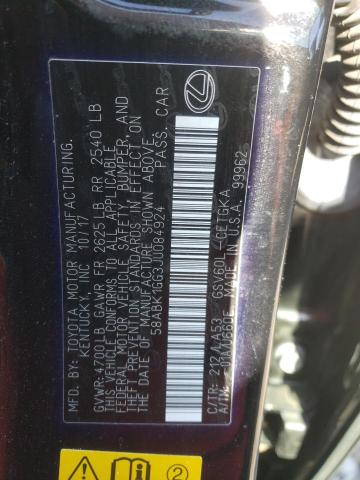 58ABK1GG3JU084924 Lexus ES 350