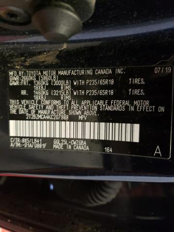 2T2BZMCA4KC207988 Lexus Rx 350 Base