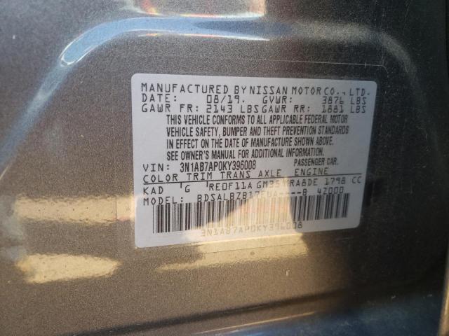 3N1AB7AP0KY396008 Nissan SENTRA S