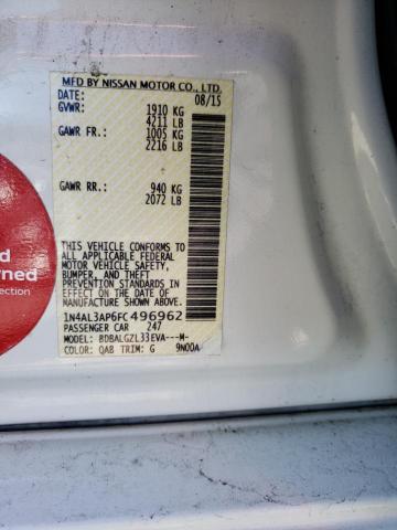 1N4AL3AP6FC496962 Nissan ALTIMA 2.5